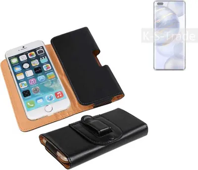 Produktbild von K-S-Trade Schützhülle Handyhülle kompatibel mit Huawei Honor 30 Pro+ Holster Gürtel Tasche Schutzhülle Handy-Tasche Smartphone Case Seitentasche