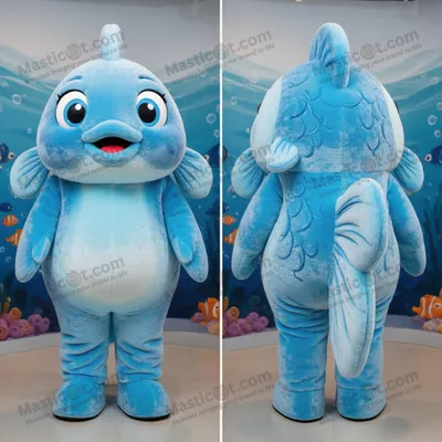 Immagine prodotto di Costume MASTICOT Gonfiabile a Forma di Pesce Rosso Sky Blue