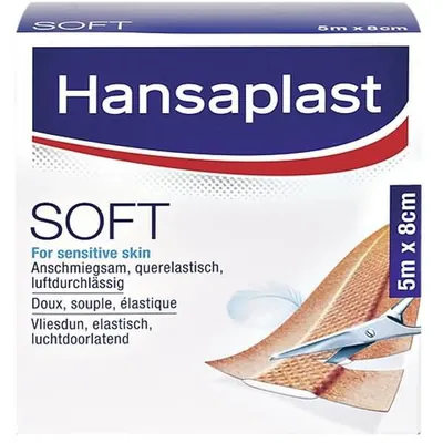 Produktbild von Wundpflaster Hansaplast Soft 5mx8cm