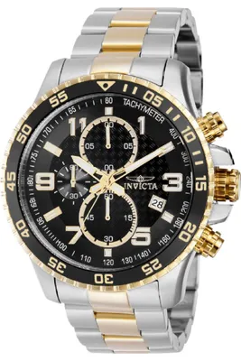 Zdjęcie produktu dla Invicta Specialty 69814 Zegarek Męski - Mechanizm Kwarcowy - Stal z Czarną Tarcza - 48 mm