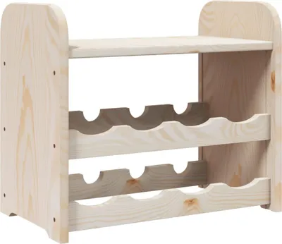 Produktbild von vidaXL Weinregal mit Oberplatte 43x25x37 cm Massivholz Kiefer
