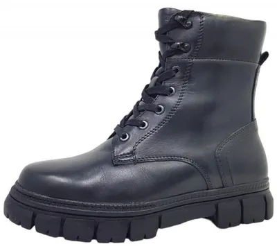 Imagen del producto de Zapatos de senderismo para mujer Tamaris, modelo con cordones, color negro, para uso casual
