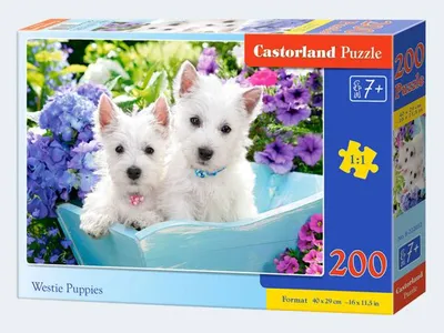 Produktbild von CASTORLAND Welpen West Highland Terrier Puzzle 200 Teile