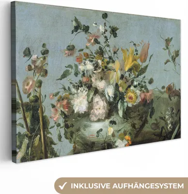 Obrázek produktu pro OneMillionCanvasses® - Obrazy na plátně - Květiny - Staří mistři - Olejomalba, nástěnná malba, nástěnné dekorace Obývací pokoj, 90x60cm