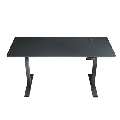 Zdjęcie produktu dla SONNI czarne biurko z elektryczną regulacją wysokości 140x60 cm, nośność 80 kg, z blokadą przed dziećmi i funkcją pamięci, blat 15 mm