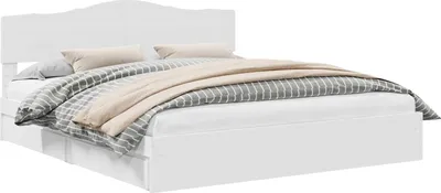 Zdjęcie produktu dla Łóżko z miejscem do przechowywania Biały 180 x 200 cm