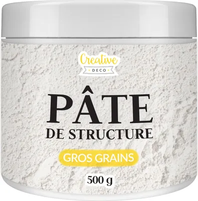 Image de Creative Deco Modeling Paste Pâte de Structure Gros Grains 500g - Pâte à Relief