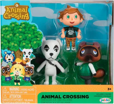Zdjęcie produktu dla Figurki JAKKS PACIFIC Animal Crossing - Zestaw 3 postaci 6cm w blisterze