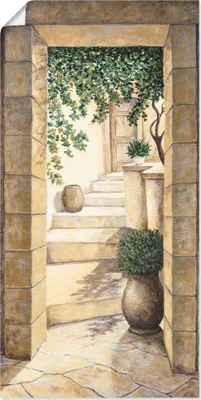 Produktbild von ARTland Poster Eingang - Fresco Größe: 50x100 cm
