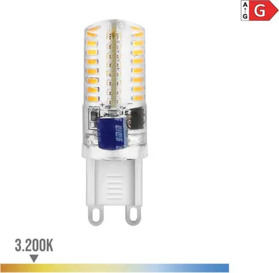 Image de Ampoule Led G9 Silicone 2.5w Lumière Chaude, économie D'énergie - Edm