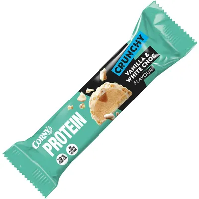Produktbild von Corny Protein Crunchy Vanilla White VPE  (12x45g Packung)