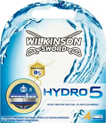 Produktbild von Wilkinson Hydro5 Klingen 4 Stück in einer Packung pflegt die Haut