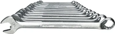 Produktbild von GEDORE 1 B-0112 Ring-Maulschlüssel-Satz 12-teilig 6-19 mm, 6012840