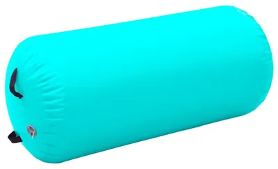 Zdjęcie produktu dla vidaXL Nadmuchiwany wałek gimnastyczny z pompką 120x90 cm PVC Zielony