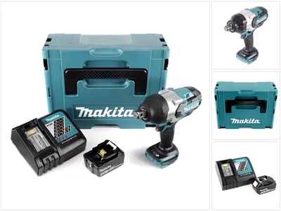 Produktbild von Makita DTW 1001 RT1J Akku Schlagschrauber 18V 3/4" 1050Nm Brushless + 1x Akku 5,0Ah + Ladegerät + Makpac