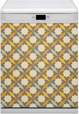 Produktbild von Magnete  Küche Magnetmatte Magnet für Spülmaschine Abwaschbar Nachbildung 60x80 cm  - Muster Retro