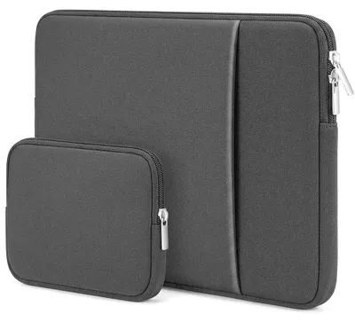 Image de Housse pour Ordinateur Portable 13 Pouces, Compatible avec MacBook Air 13 M5 M4 M3 M2 M1 - Gris