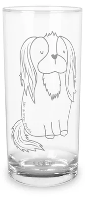 Produktbild von Mr. & Mrs. Panda Glas Hund Cavalier King Charles Spaniel 400 ml - Transparent - Geschenk, Longdrinkglas, Sprüche, Wasserglas, Schlappohren, Tumbler, Trinkglas