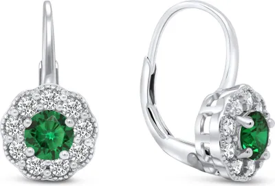Immagine prodotto di Orecchini pendenti in argento con zirconi EA333WG