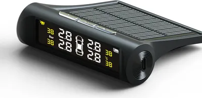 Produktbild von INF Solarbetriebenes TPMS mit Farbdisplay und englischen Sprachwarnungen