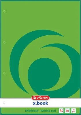 Produktbild von Notizblock A4 blanko 70g/qm 50 Blatt Packung mit 5 Stück