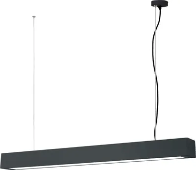 Immagine prodotto di Lampada a sospensione LED Ibros nera 24W, bianco neutro 1920 lm, metallo, dimensioni: 150x93x5,5 cm, IP20, Light Prestige