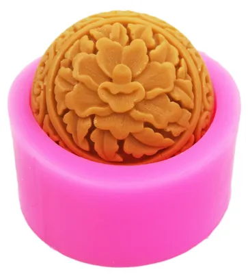 Silikonform quadratisch 8,8 cm, 1 Stück, rosa, für Seife und Kuchen