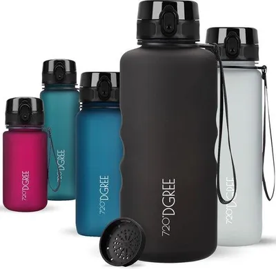 Produktbild von Famanu Trinkflasche 2 L mit Sieb - BPA-frei, leicht und ideal für Sport und Freizeit