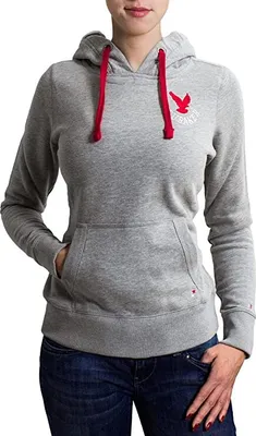 Image de BRUBAKER Sweatshirt à capuche gris femme Bordeaux Gr. M