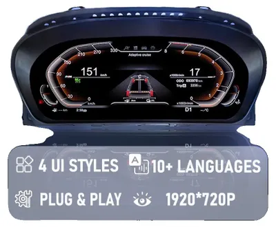 Obrázek produktu pro Digitální přístrojová deska, vysoce kvalitní LCD displej, kompatibilní s modely BMW řady 5 E60 a E61, přístrojové desky pro modely E60 a E61
