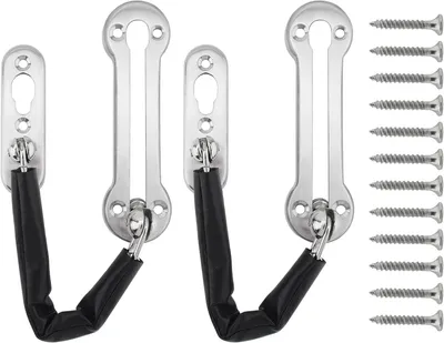 Imagen del producto de Conjunto de cerraduras Türketten, de 2 piezas, fabricado en acero inoxidable, para mayor seguridad y privacidad