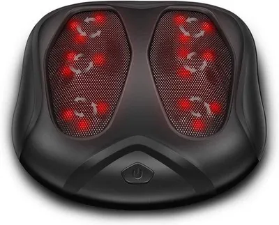 Productafbeelding van Shiatsu voetmassageapparaat met warmte en infrarood, zwart