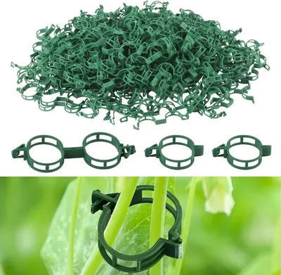 Image de Pinces de fixation pour plantes grimpantes, lot de 300, 2,5 cm, en plastique, pour jardin