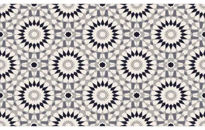 Produktbild von Rutschfeste Bodenaufkleber mit Schutzfolie – Blumenmosaikfliesen – 1 Aufkleber, 60 x 100 cm