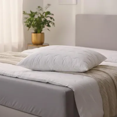 Produktbild von Kochfestes Kopfkissen 80x80 cm Kissen Mikrofaser Allergiker 95°C Waschbar