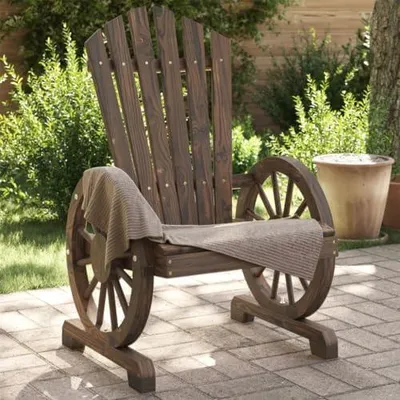 Produktbild von 2 Adirondack-Stühle für den Außenbereich aus massivem Tannenholz