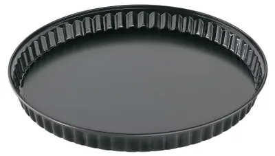 Quicheform 28 cm mit Hebeboden, antihaftbeschichtet, 6 Stück