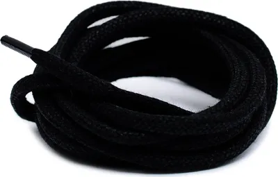 Produktbild von Corbby Schwarze gewachste dicke Schnürsenkel 100 cm