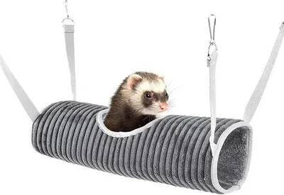 Produktbild von Tierhängematte für Kleintiere - Bett für Meerschweinchen, Hamster, Frettchen, Ratten - Hängender Spielzeug für Haustiere