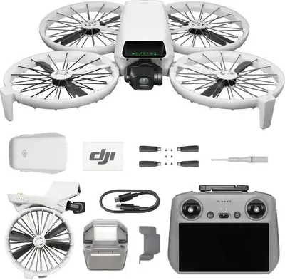 Obrázek produktu pro DJI Flip, 4 rotory/rotorů, 48 MP, 3840 x 2160 px, 16 m/s, 3110 mAh, Černá, Bílá