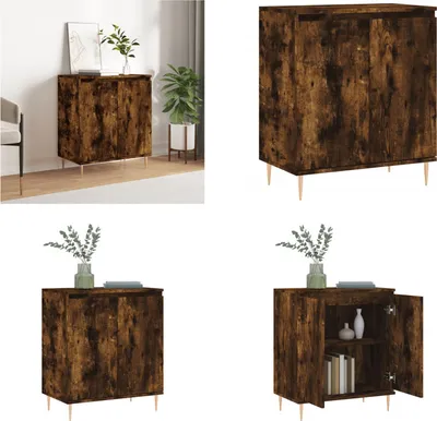 Immagine prodotto di vidaXL Credenza in rovere affumicato 60x35x70 cm materiale a base di legno - Credenza - Credenze - Cassettiera - Credenza