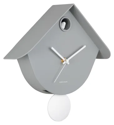 Produktbild von WANDUHR Retro Cuckoo - Grau - 7,5/25,5/25,8 cm
