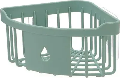 Produktbild von Duschregal Duschkorb Ablage Ohne Bohren Badregal Duschregal Eckregal Organizer, Farbe:Grün, Menge:3 Stück