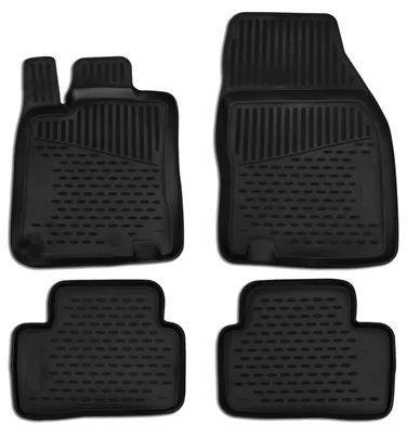 Gummi Fußmatten Set für Renault Kadjar, Bj. 2015-2018, 4-teilig, schwarz