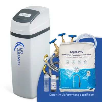 Produktbild von LFS CLEANTEC NEMO+ Premium-Wasserenthärter für 5–9 Personen, kompakte Kabinettanlage mit bedarfsgesteuerter Regeneration und Hygieneschutz, inkl. Anschlussset