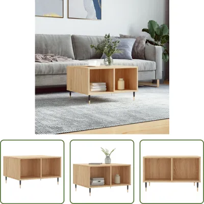 Produktbild von The Living Store Couchtisch Sonoma-Eiche 60x50x36,5 cm Holzwerkstoff
