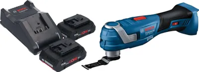 Produktbild von Bosch GOP 18V-34 Professional Akku Multi Cutter 18 V Starlock Plus + 2x ProCORE Akku 4,0 Ah + Ladegerät