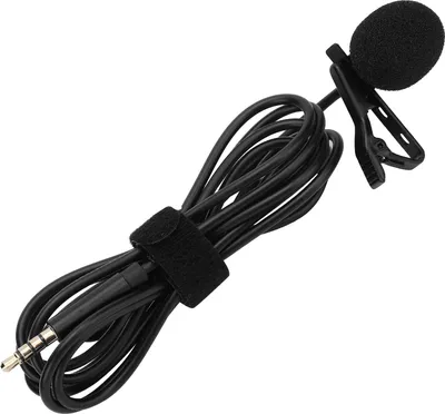 Immagine prodotto di 1,5 m portatile lavalier intervista microfono telefono dal vivo registrazione professionale collare clip