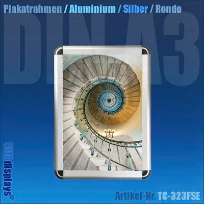 Produktbild von DIN A3 Wechselrahmen Silber (Rondo, 32mm)