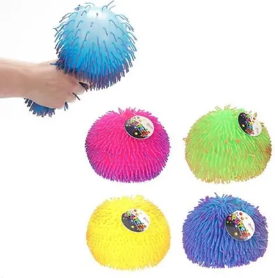 Produktbild von Toi-Toys 51010Z - Knetball - Pufferz Pufferball 2farbig (23cm) zufällige Farbauswahl Anti-Stressball